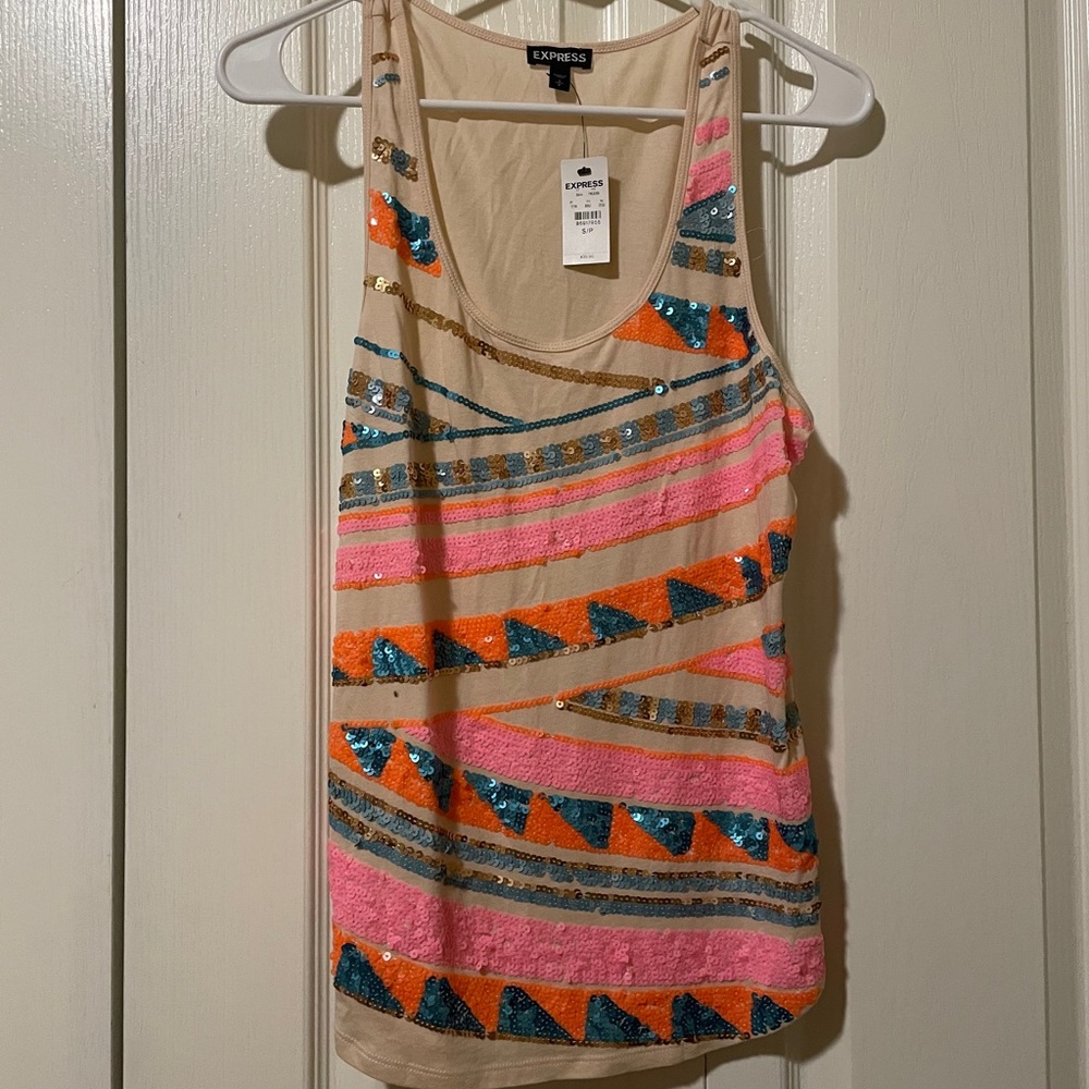 Express brand sequin tank ***PLUS one free surprise item!***